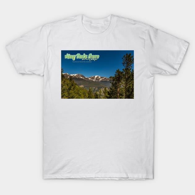 Many Parks Curve Overlook in Rocky Mountain National Park T-Shirt by Gestalt Imagery